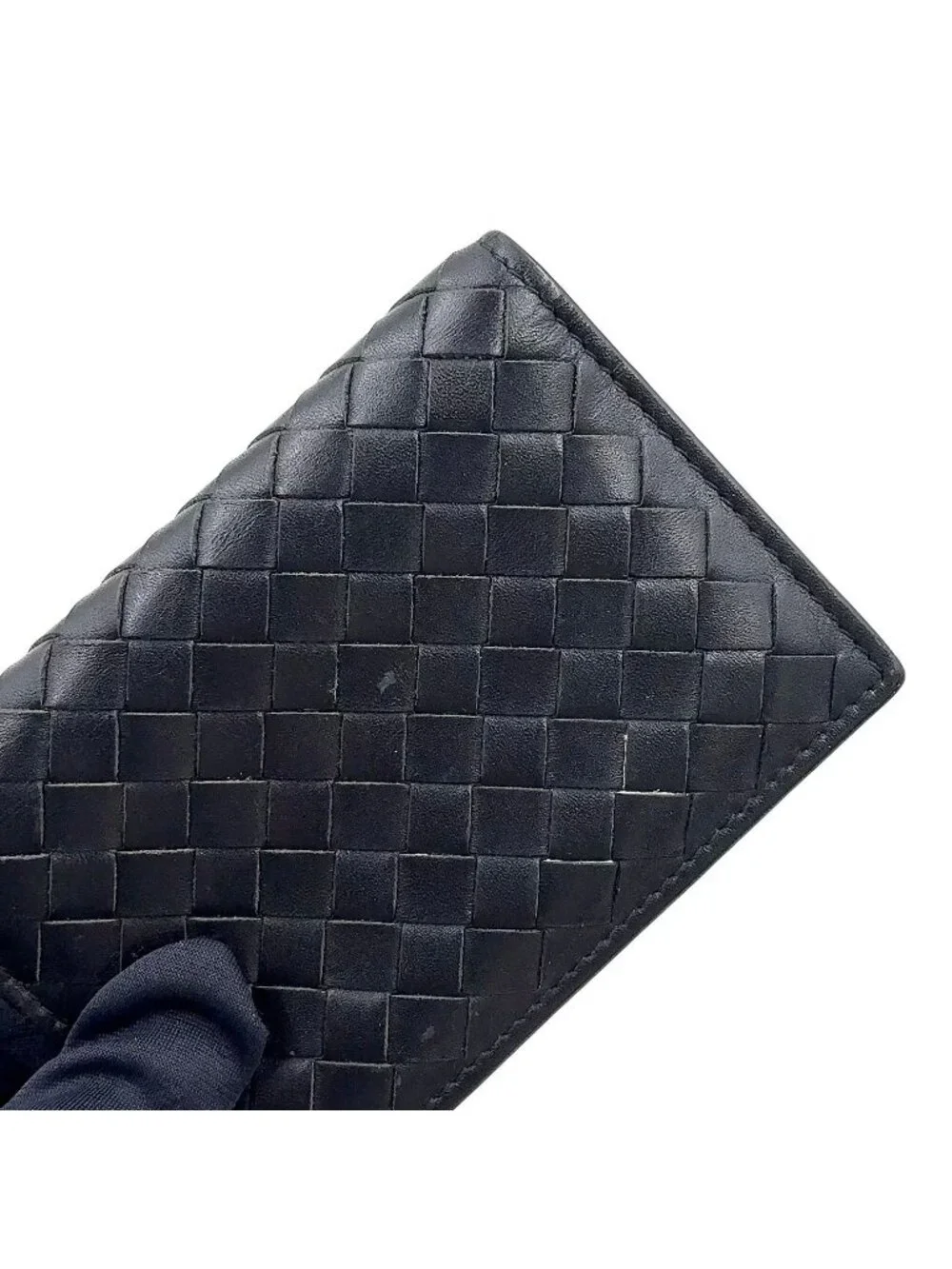 Bottega Veneta Intrecciato Leather Black Card Case